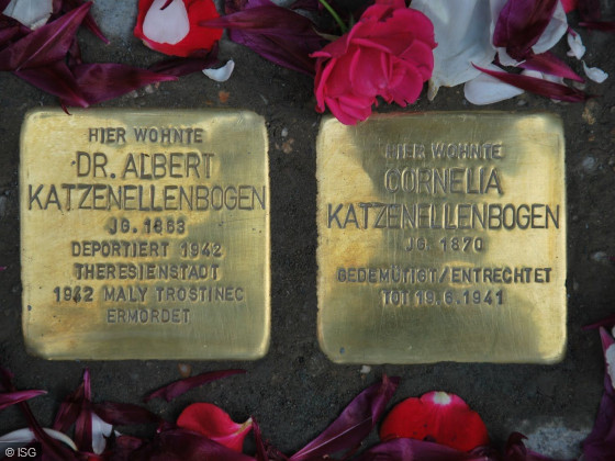 Stolpersteine für Albert und Cornelia Katzenellenbogen, Neue Mainzer Straße 32